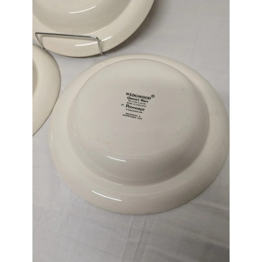 Wedgewood Queensware Provence Rimmed Soup bowls Set Of 3